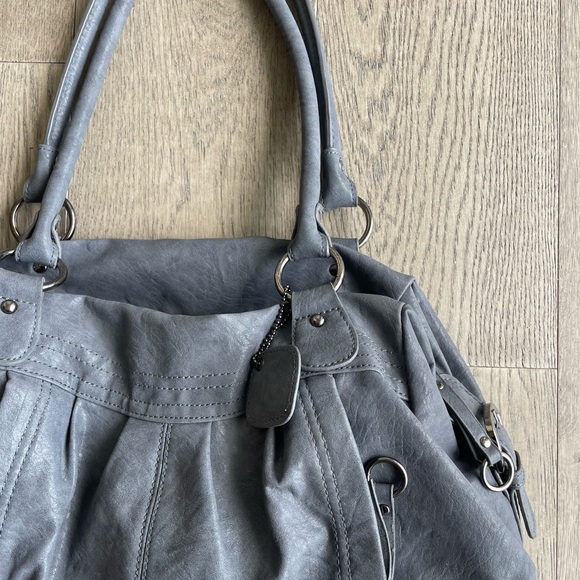 Grey leather bag - Picture 4 of 4